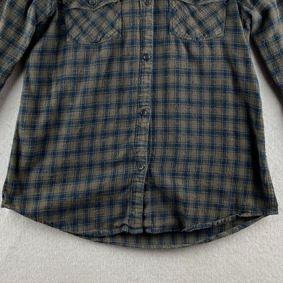 Oneill Button-Up Shirt Mens M Medium Multicolor Flannel Plaid Long Sleeve Pocket - Picture 3 of 16